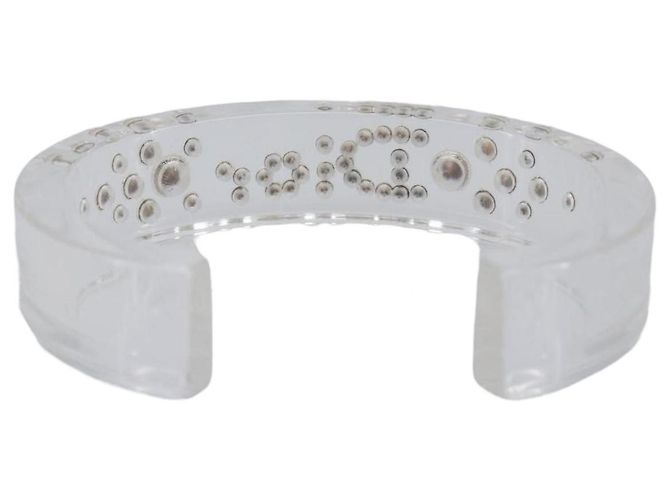Bracciale Rigido Christian Dior plastica Clear Auth SW2819 - vista 3