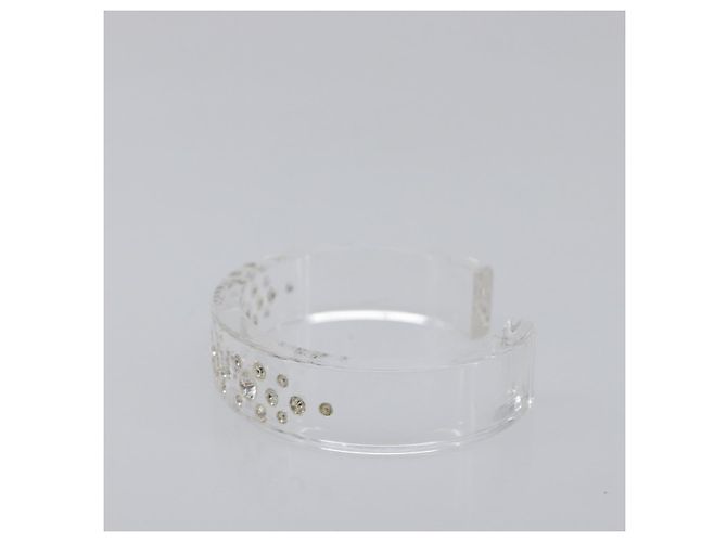Bracciale Rigido Christian Dior plastica Clear Auth SW2819 - vista 4