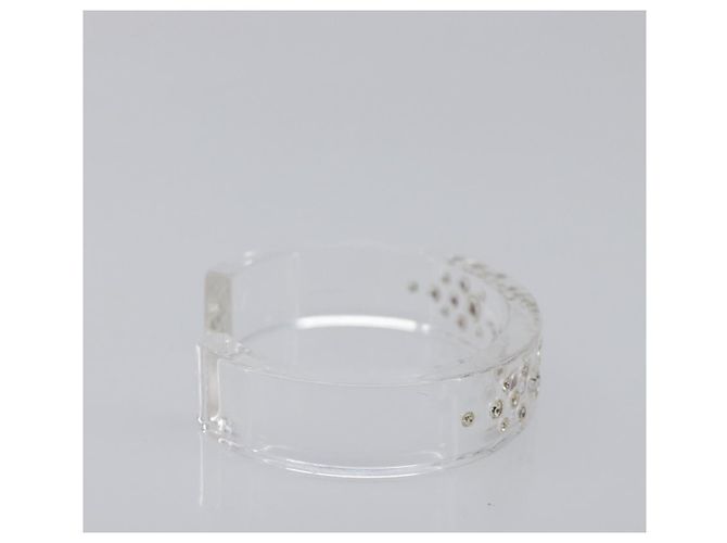Bracciale Rigido Christian Dior plastica Clear Auth SW2819 - vista 5