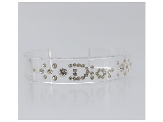Bracciale Rigido Christian Dior plastica Clear Auth SW2819 - vista 6