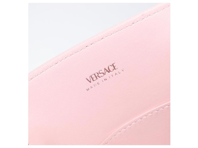 VERSACE Handtasche Leder 2way Rosa Silber Auth 200701V Pink - Ansicht 10