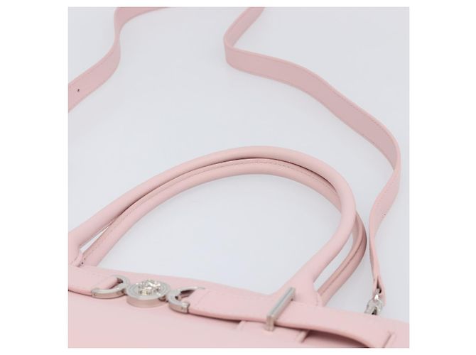 VERSACE Handtasche Leder 2way Rosa Silber Auth 200701V Pink - Ansicht 14