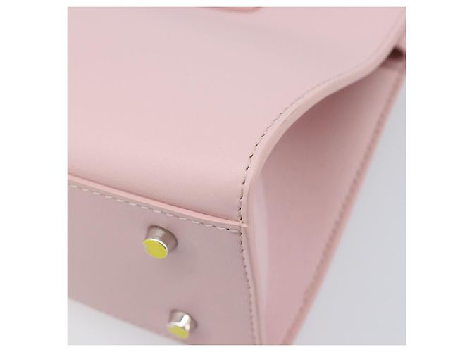 VERSACE Handtasche Leder 2way Rosa Silber Auth 200701V Pink - Ansicht 18