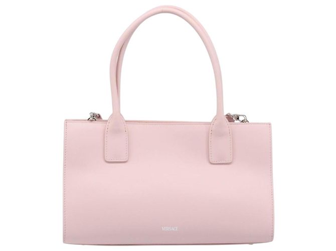 VERSACE Handtasche Leder 2way Rosa Silber Auth 200701V Pink - Ansicht 2