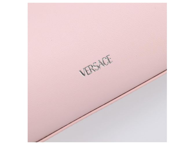 VERSACE Handtasche Leder 2way Rosa Silber Auth 200701V Pink - Ansicht 20