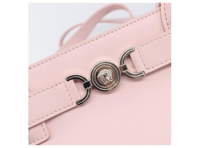VERSACE Handtasche Leder 2way Rosa Silber Auth 200701V Pink - Ansicht 22