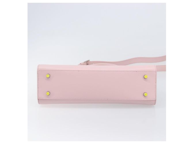 VERSACE Handtasche Leder 2way Rosa Silber Auth 200701V Pink - Ansicht 5
