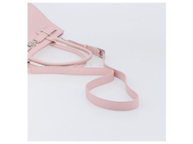 VERSACE Handtasche Leder 2way Rosa Silber Auth 200701V Pink - Ansicht 8