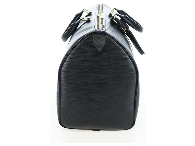 LOUIS VUITTON Epi Keepall 45 Boston Bag Black M42972 LV Auth am12520SAV Nero - vista 4