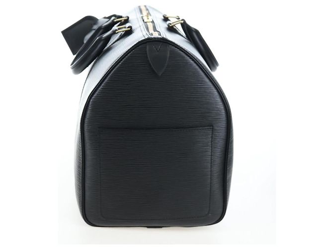 LOUIS VUITTON Epi Keepall 45 Boston Bag Black M42972 LV Auth am12520SAV Nero - vista 5
