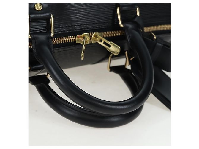 LOUIS VUITTON Epi Keepall 45 Boston Bag Black M42972 LV Auth am12520SAV Nero - vista 7