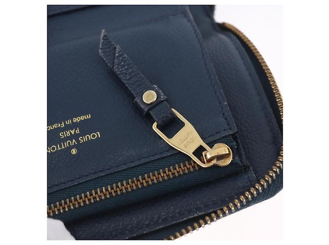 LOUIS VUITTON Empreinte Portefeuille Secret Compact Wallet M93430 LV Auth 202007 Blu navy - vista 10