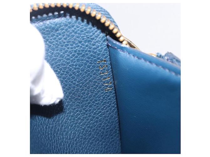 LOUIS VUITTON Empreinte Portefeuille Secret Compact Wallet M93430 LV Auth 202007 Blu navy - vista 12