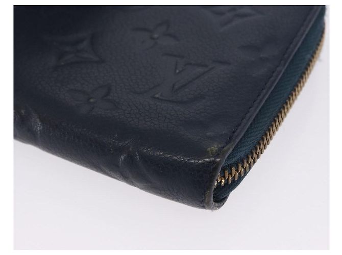 LOUIS VUITTON Empreinte Portefeuille Secret Compact Wallet M93430 LV Auth 202007 Blu navy - vista 15