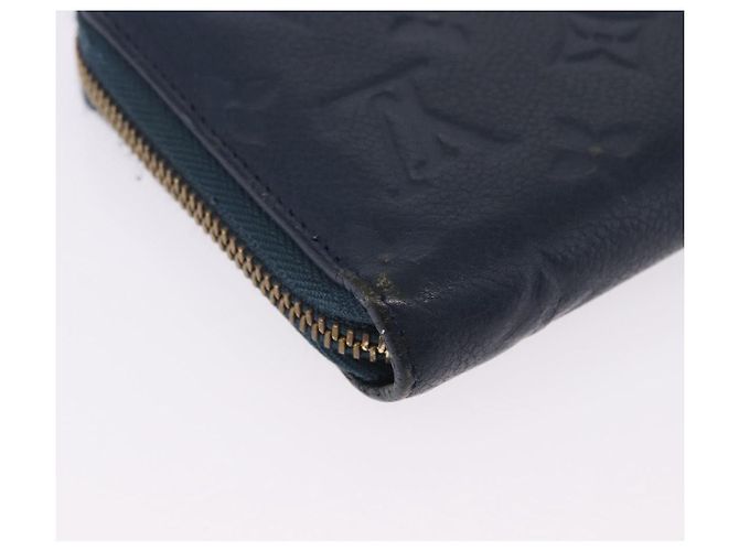 LOUIS VUITTON Empreinte Portefeuille Secret Compact Wallet M93430 LV Auth 202007 Blu navy - vista 16