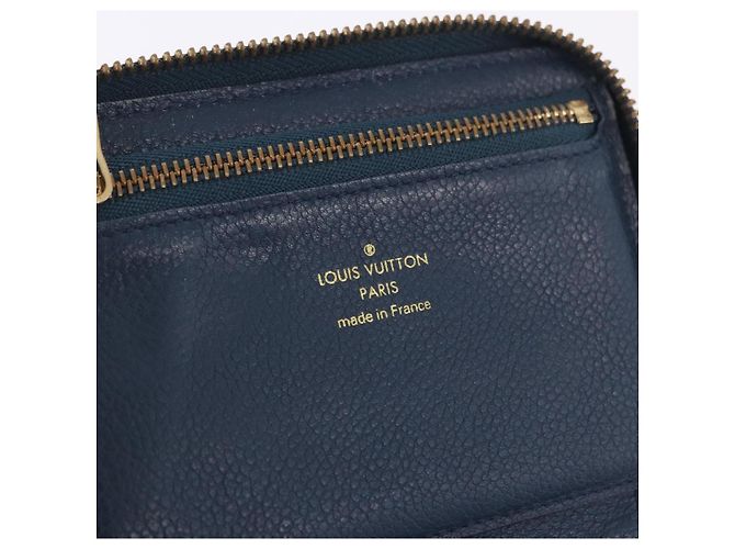 LOUIS VUITTON Empreinte Portefeuille Secret Compact Wallet M93430 LV Auth 202007 Blu navy - vista 18