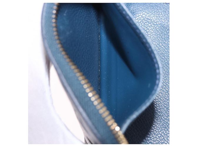LOUIS VUITTON Empreinte Portefeuille Secret Compact Wallet M93430 LV Auth 202007 Blu navy - vista 20