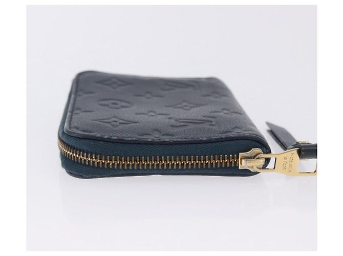 LOUIS VUITTON Empreinte Portefeuille Secret Compact Wallet M93430 LV Auth 202007 Blu navy - vista 5