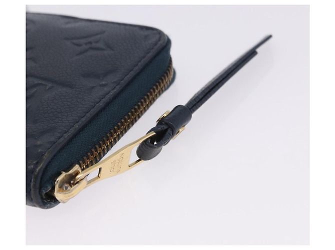 LOUIS VUITTON Empreinte Portefeuille Secret Compact Wallet M93430 LV Auth 202007 Blu navy - vista 8