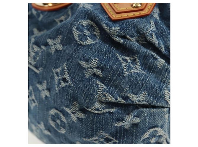LOUIS VUITTON Monogram Denim Preity Hand Bag Blue M95020 LV Auth 203795SAV - vista 11