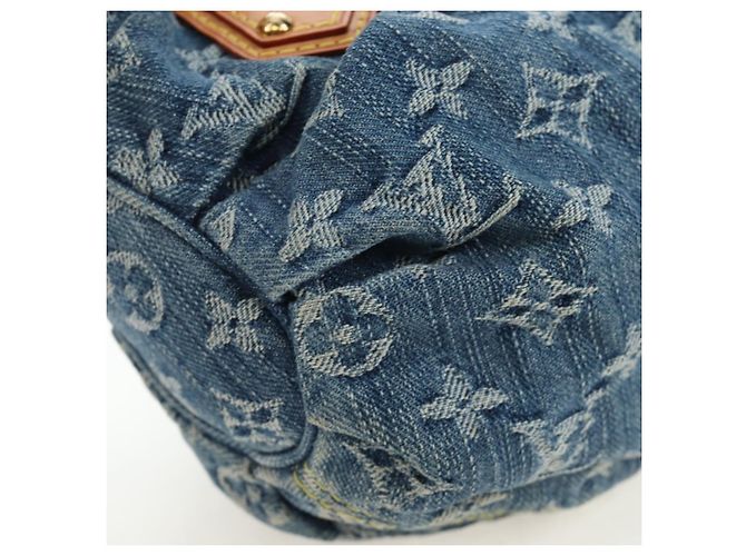LOUIS VUITTON Monogram Denim Preity Hand Bag Blue M95020 LV Auth 203795SAV - vista 12