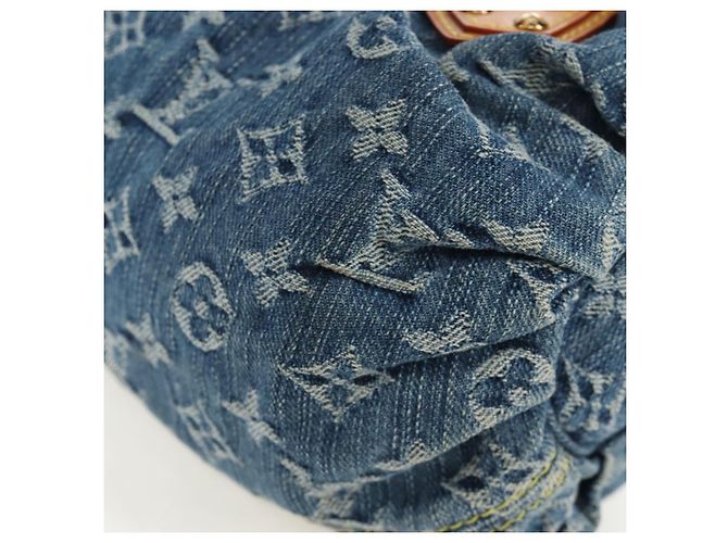 LOUIS VUITTON Monogram Denim Preity Hand Bag Blue M95020 LV Auth 203795SAV - vista 13