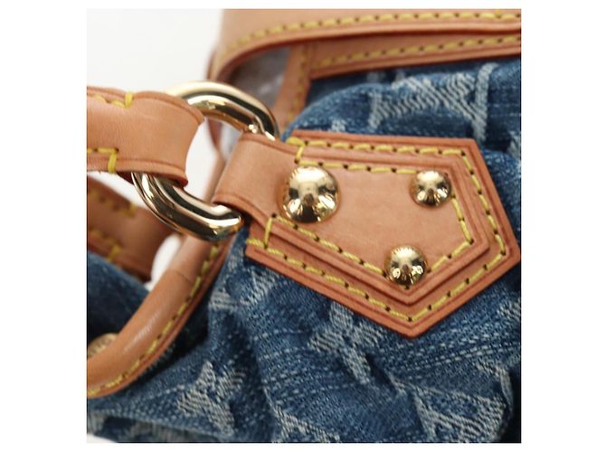 LOUIS VUITTON Monogram Denim Preity Hand Bag Blue M95020 LV Auth 203795SAV - vista 14