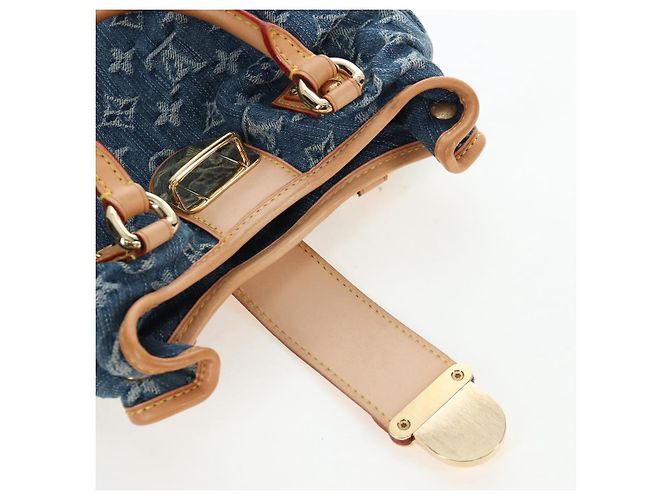 LOUIS VUITTON Monogram Denim Preity Hand Bag Blue M95020 LV Auth 203795SAV - vista 16