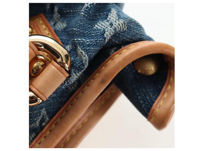 LOUIS VUITTON Monogram Denim Preity Hand Bag Blue M95020 LV Auth 203795SAV - vista 17