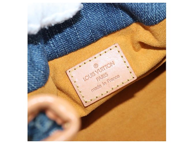 LOUIS VUITTON Monogram Denim Preity Hand Bag Blue M95020 LV Auth 203795SAV - vista 18
