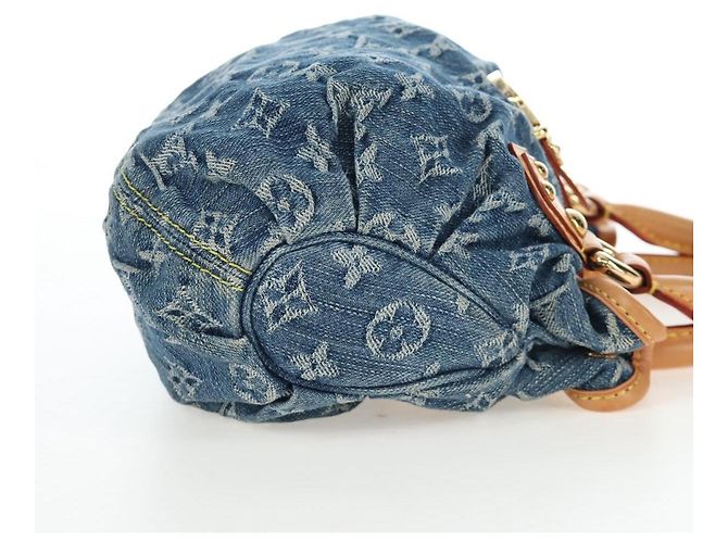 LOUIS VUITTON Monogram Denim Preity Hand Bag Blue M95020 LV Auth 203795SAV - vista 5
