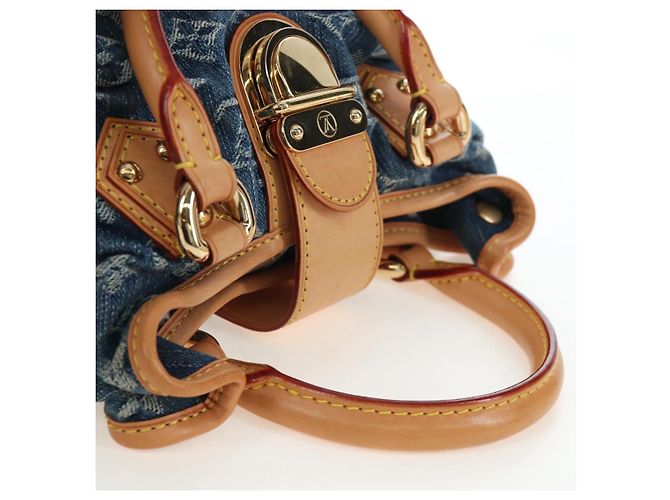 LOUIS VUITTON Monogram Denim Preity Hand Bag Blue M95020 LV Auth 203795SAV - vista 6