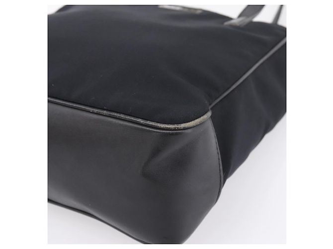 Borsa Tote Coach Nylon Nero Argento Auth 202757A - vista 10