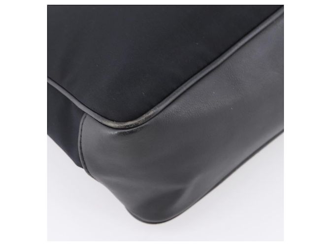 Borsa Tote Coach Nylon Nero Argento Auth 202757A - vista 13