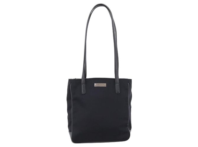 Borsa Tote Coach Nylon Nero Argento Auth 202757A - vista 2