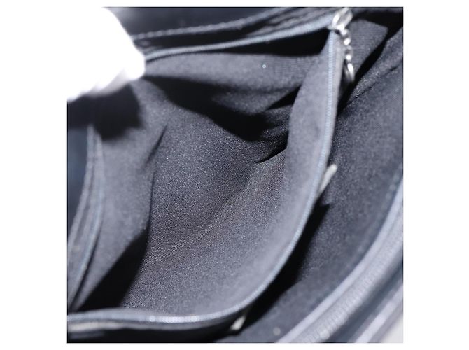 Borsa Tote Coach Nylon Nero Argento Auth 202757A - vista 20