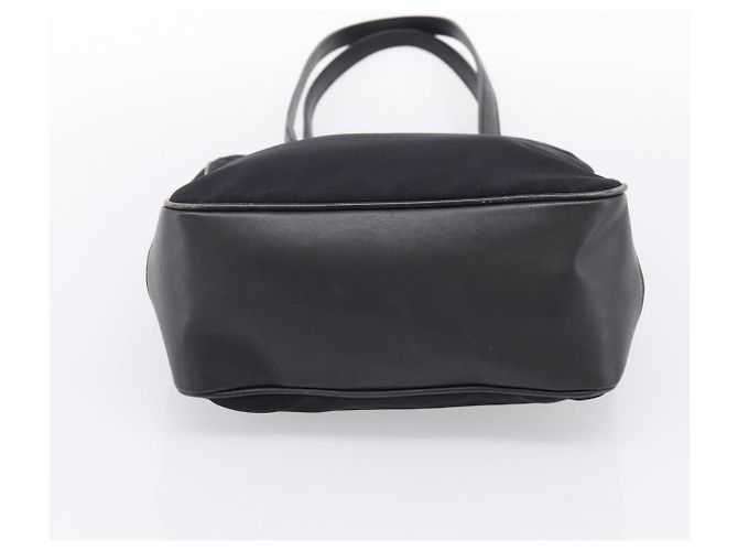 Borsa Tote Coach Nylon Nero Argento Auth 202757A - vista 9