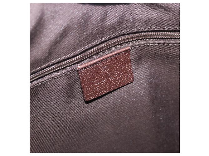 Borsa a mano GUCCI GG Canvas Beige Tono Oro 130942 Auth 201326V - vista 17