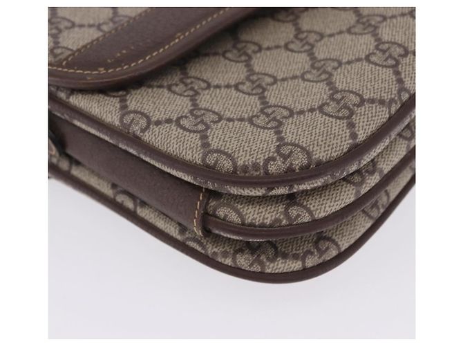 GUCCI GG Supreme Web Sherry Line Schultertasche PVC Beige 001 113 6862 Auth ka6092 - Ansicht 14