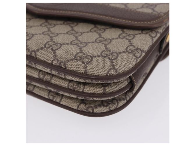 GUCCI GG Supreme Web Sherry Line Schultertasche PVC Beige 001 113 6862 Auth ka6092 - Ansicht 15