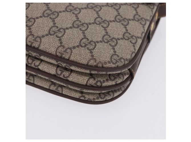 GUCCI GG Supreme Web Sherry Line Schultertasche PVC Beige 001 113 6862 Auth ka6092 - Ansicht 17