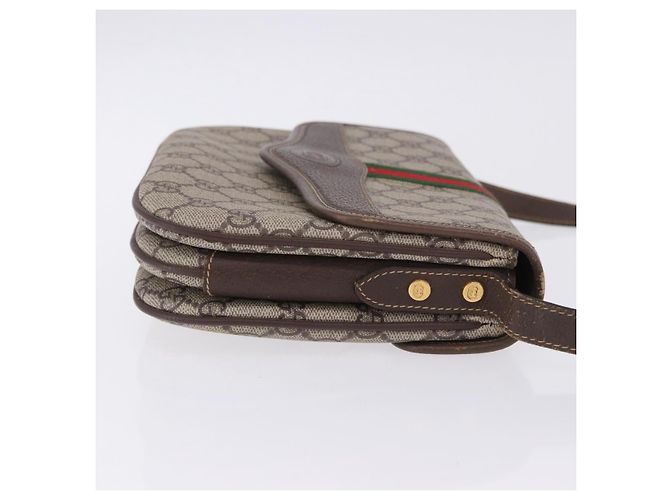 GUCCI GG Supreme Web Sherry Line Schultertasche PVC Beige 001 113 6862 Auth ka6092 - Ansicht 5