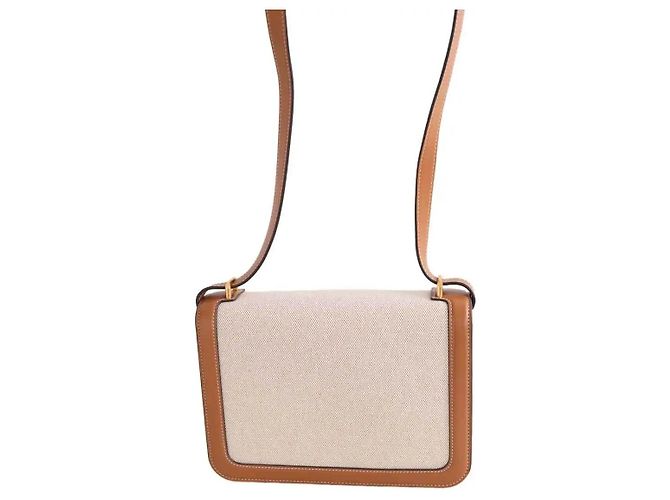 Borsa a tracolla Tory Burch Eleanor in pelle camel Cammello - vista 3