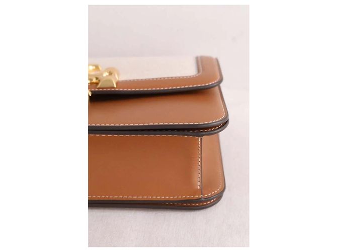 Borsa a tracolla Tory Burch Eleanor in pelle camel Cammello - vista 4