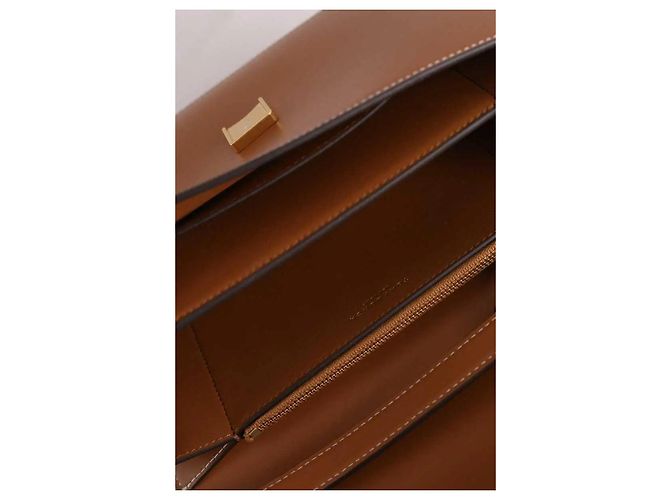 Borsa a tracolla Tory Burch Eleanor in pelle camel Cammello - vista 5