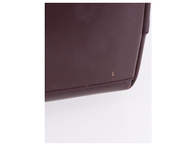 PRADA Tote Bag aus Leder weinrot Auth 201318 Bordeaux - Ansicht 12