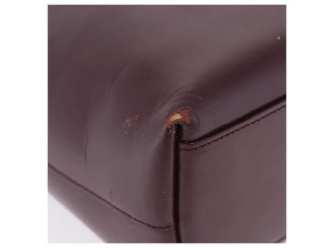 PRADA Tote Bag aus Leder weinrot Auth 201318 Bordeaux - Ansicht 13