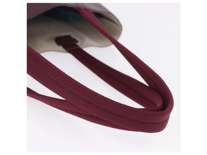 PRADA Tote Bag aus Leder weinrot Auth 201318 Bordeaux - Ansicht 9