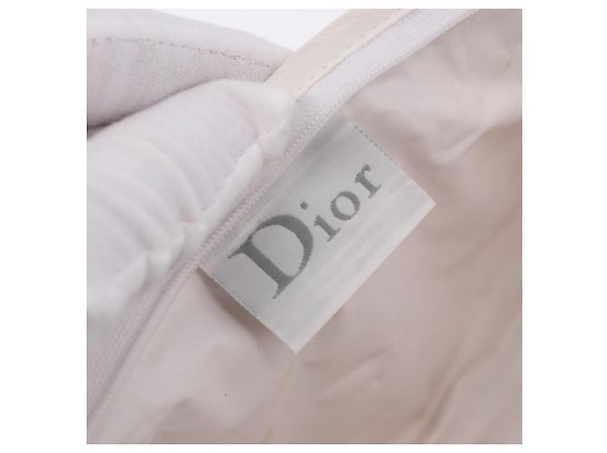 Pouch Christian Dior Trotter Canvas Pile Pink Auth 203042 Rosa - vista 15