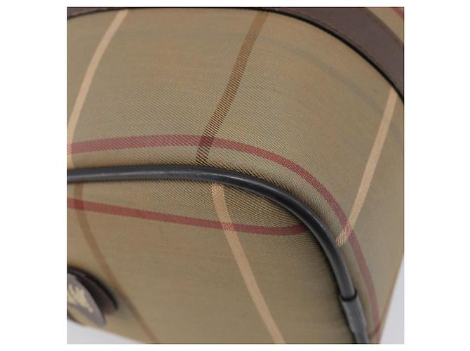 Borsa a mano Burberrys Nova Check Canvas Beige Gold Tone Auth ka6111 - vista 14